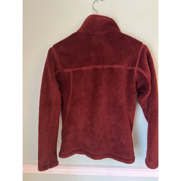 PATAGONIA Women's Re-Tool Soft Full Zip Fleece Red/Garnet Jacket/Coat Size Small - Picture 2 of 4